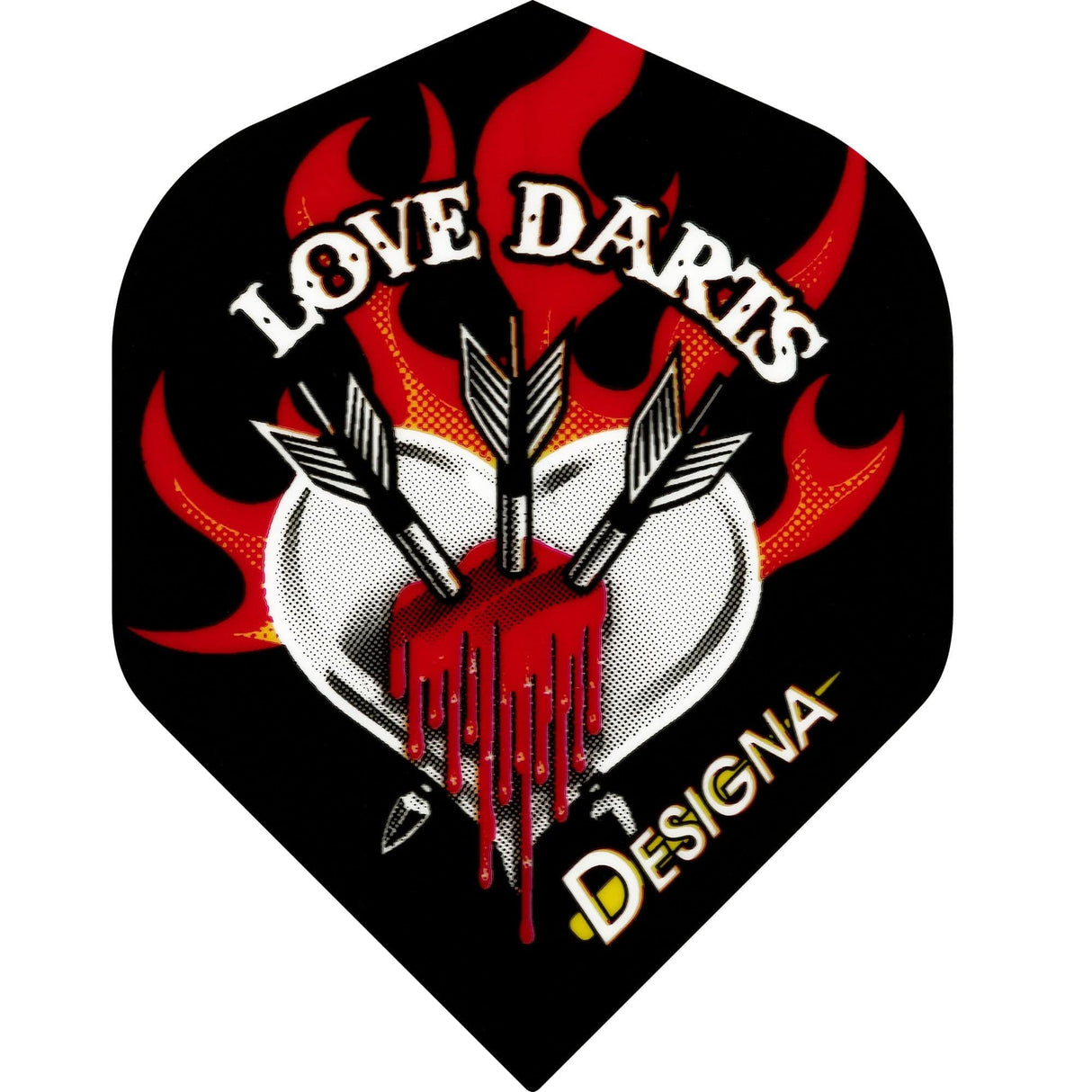 *Designa Dart Flights – Extra Strong – Std – Love Darts