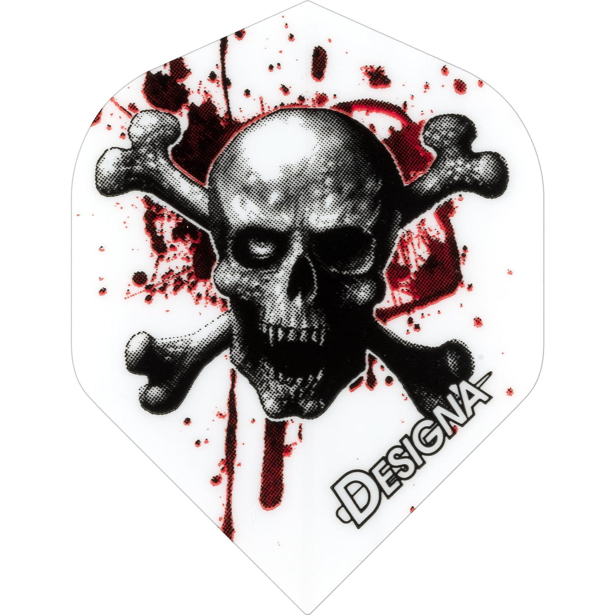 *Designa Dart Flights - Extra Strong - Std - Blood - Skull and Cross