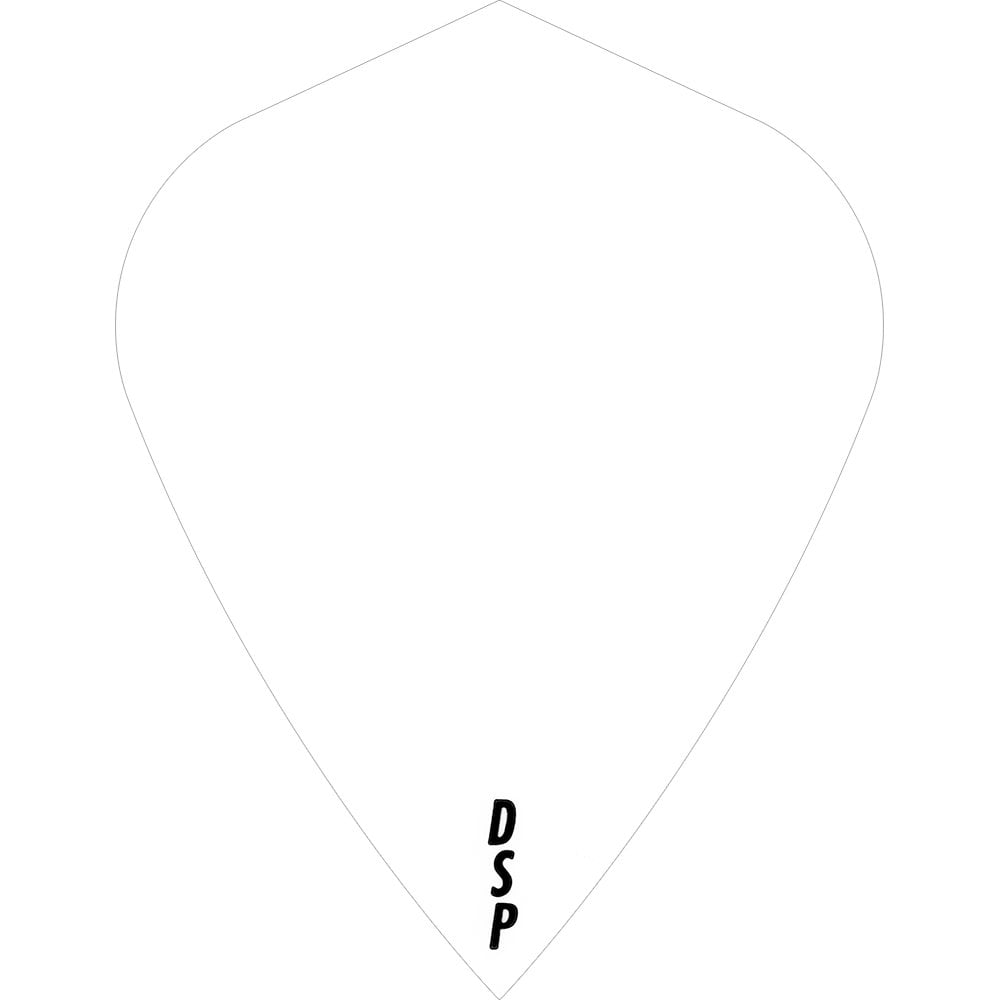 *Dart Flights - Poly Plain Original - Kite White