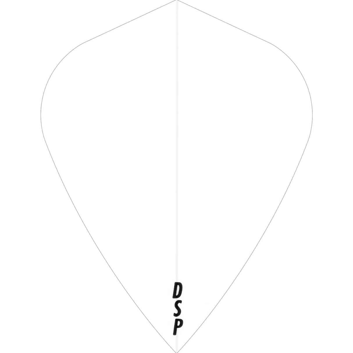 *Dart Flights - Poly Plain Original - Kite Clear