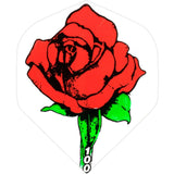 *Designa Dart Flights – Extra Stark – 100 Mikron – Rote Rose