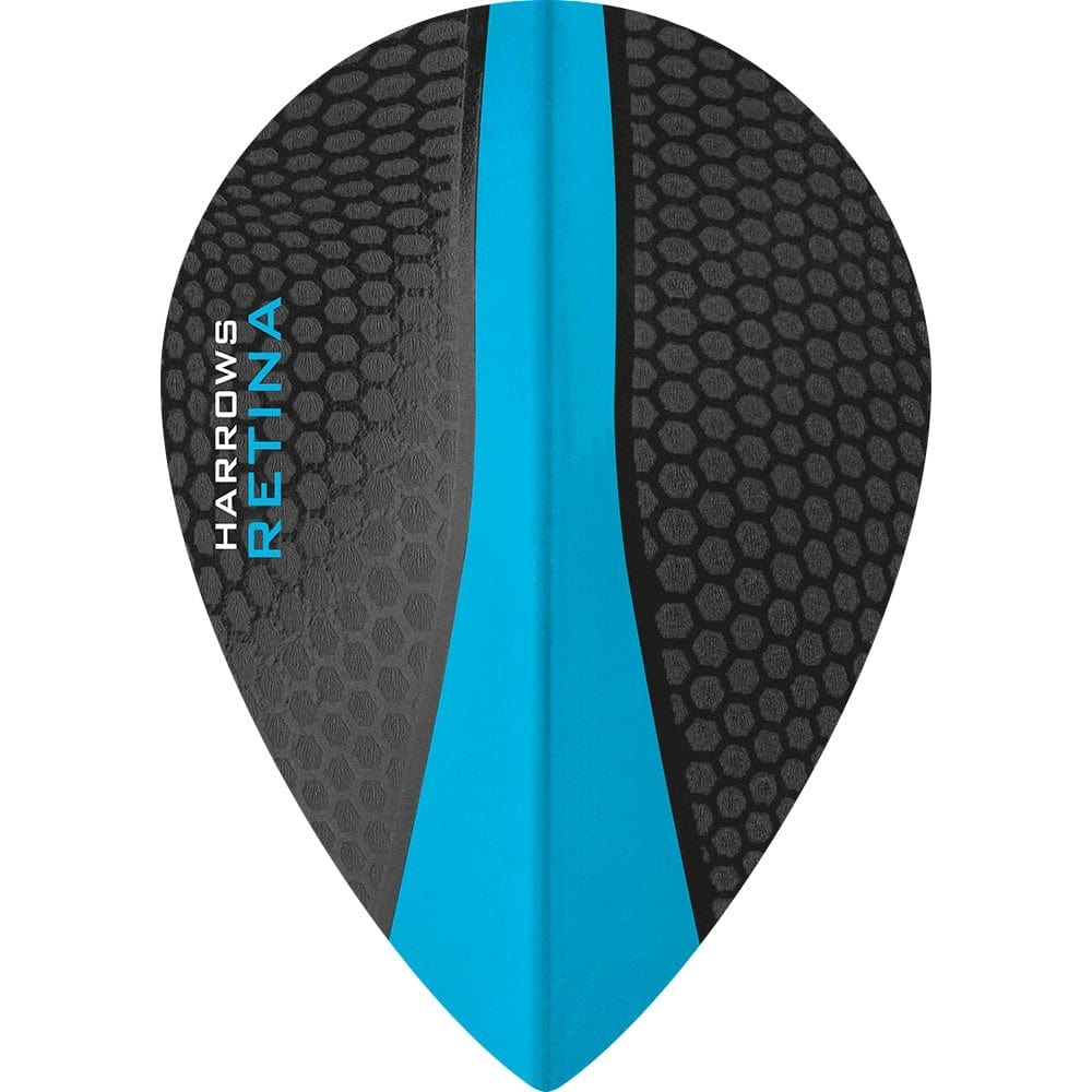 *Harrows Retina Dart Flights - Pear Aqua Blue