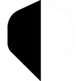 *Designa Dart Flights – Extra stark – zweifarbig – Schwarz und Weiß