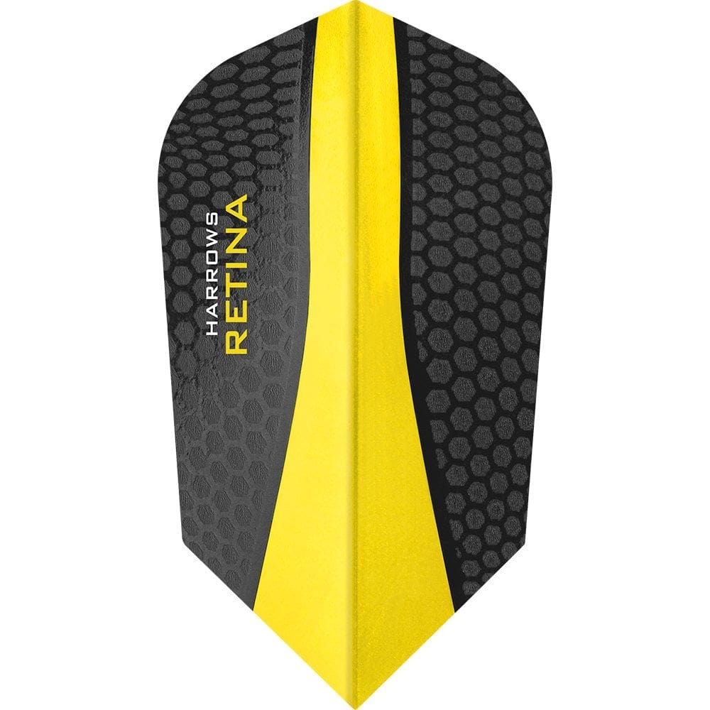 *Harrows Retina Dart Flights - Slim Yellow