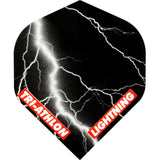 *McKicks Lightning Dart Flights - Std - Tri-athlon Black