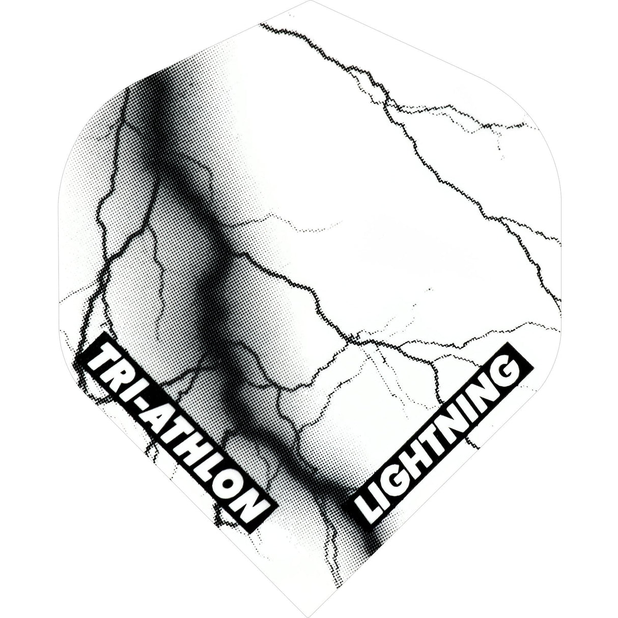 *McKicks Lightning Dart Flights - Std - Tri-athlon White