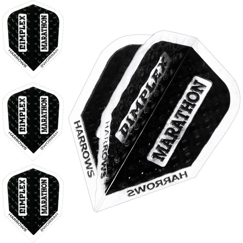 *Harrows Dart Flights – Dimplex Marathon – Std – Schwarzer Rand