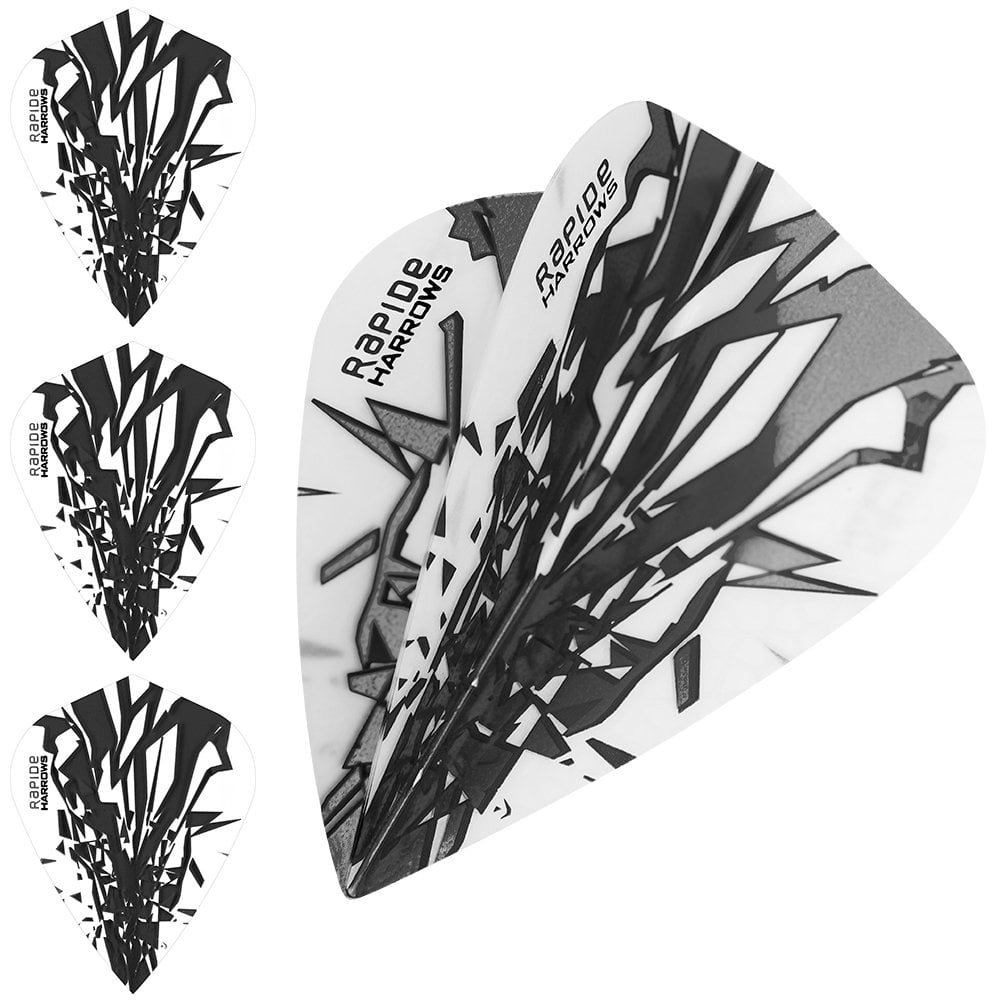 *Harrows Rapide Dart Flights – Drachenform – 100 Mikron