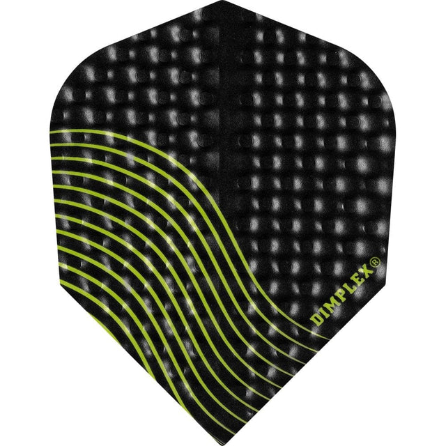 *Harrows Dimplex Dart Flights - Standard Shape - Green Swirl