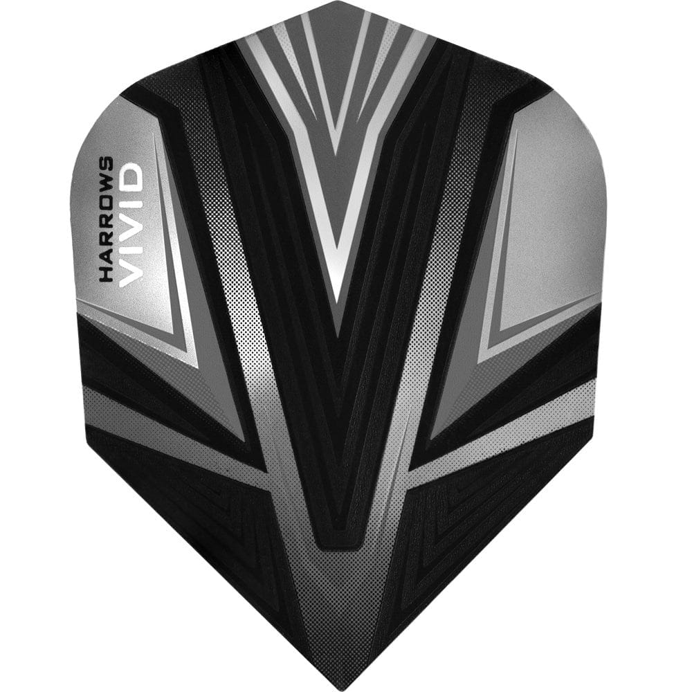 *Harrows Vivid Dart Flights - 100 Micron - Std - Aqua Black