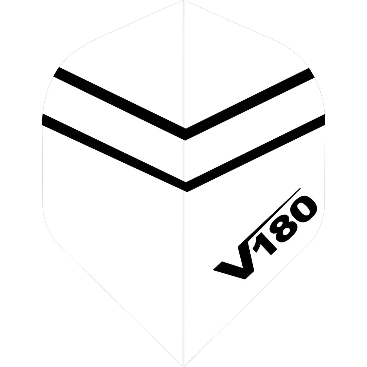 *Dart Flights - V180 Transparent - Chevron - Std White