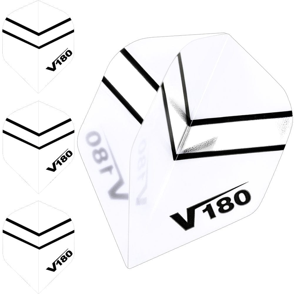 *Dart Flights - V180 Transparent - Chevron - Std Clear