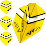 *Dart Flights - V180 Transparent - Chevron - Std Yellow