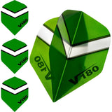 *Dart Flights - V180 Transparent - Chevron - Std Green