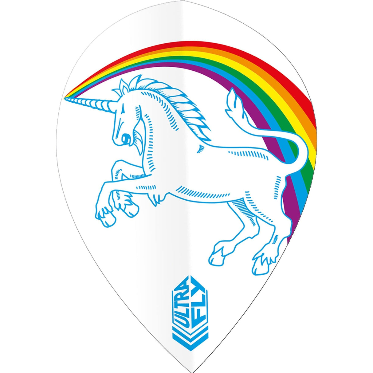 Unicorn Ultrafly Dart Flights - 100 - Xtra Pear - Rainbow