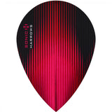 *Harrows Sonic Dart Flights - Pear Shape - 100 Micron Red