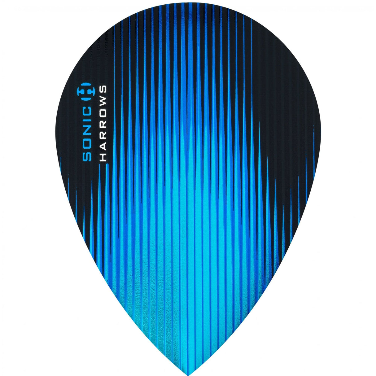 *Harrows Sonic Dart Flights - Pear Shape - 100 Micron Aqua Blue
