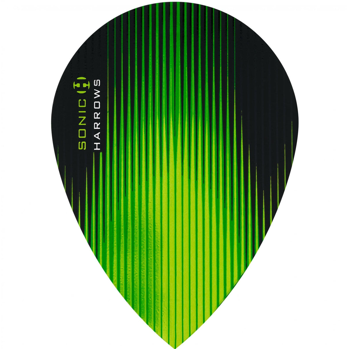 *Harrows Sonic Dart Flights - Pear Shape - 100 Micron Green