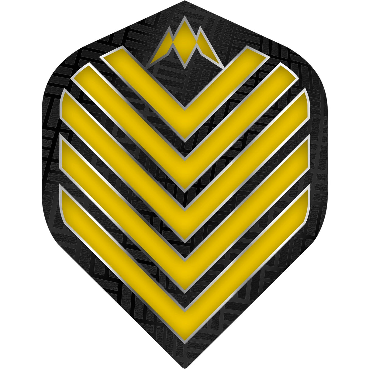 Mission Admiral Dart Flights - 100 Micron - No2 - Std Yellow
