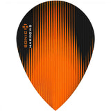*Harrows Sonic Dart Flights - Pear Shape - 100 Micron Orange