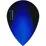 *Harrows Sonic Dart Flights - Pear Shape - 100 Micron Dark Blue