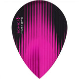 *Harrows Sonic Dart Flights - Pear Shape - 100 Micron Pink