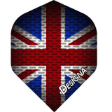 *Designa Dart Flights – Extra Strong – Std – Union Jack – Metall