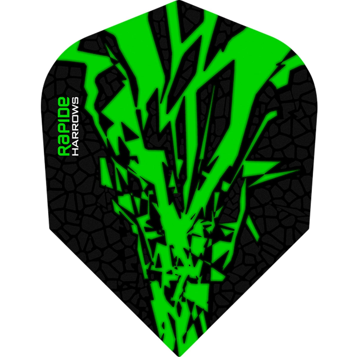 *Harrows Rapide X Dart Flights - Std Shape - Rapide-X Green