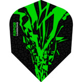 *Harrows Rapide X Dart Flights - Std Shape - Rapide-X Green
