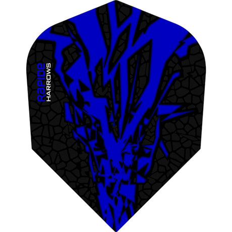 *Harrows Rapide X Dart Flights - Std Shape - Rapide-X - Dark Blue - Approximately 100 Sets (300 Flights)