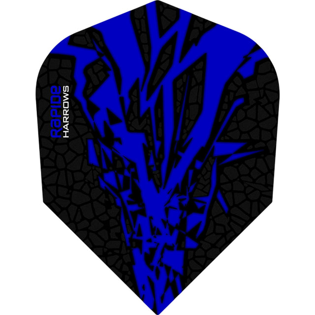 *Harrows Rapide X Dart Flights - Std Shape - Rapide-X - Dark Blue - Approximately 100 Sets (300 Flights)