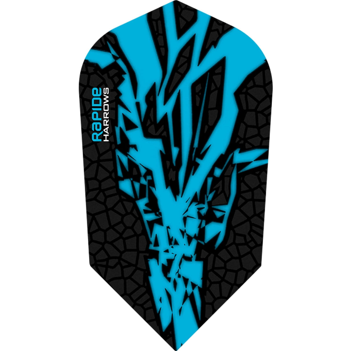 *Harrows Rapide X Dart Flights - Slim Shape - Rapide-X Aqua Blue