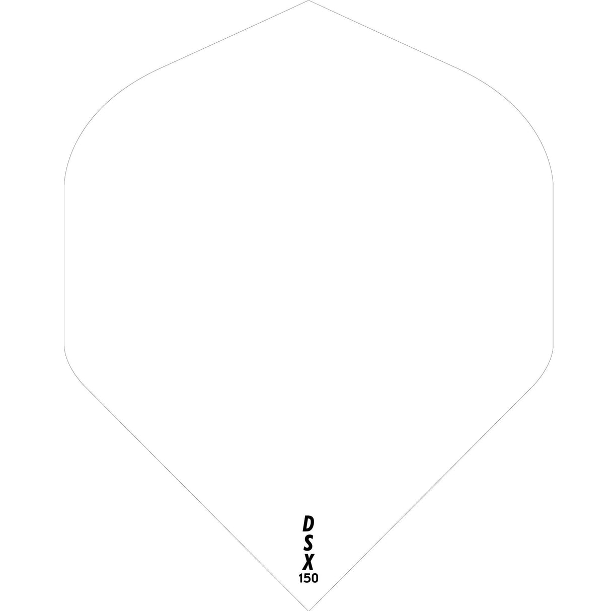 *Designa DSX150 Dart Flights - No2 - Std White