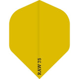 *Dart Flights - Raw 75 - 75 Micron - Std - Plain - Neon Neon Yellow