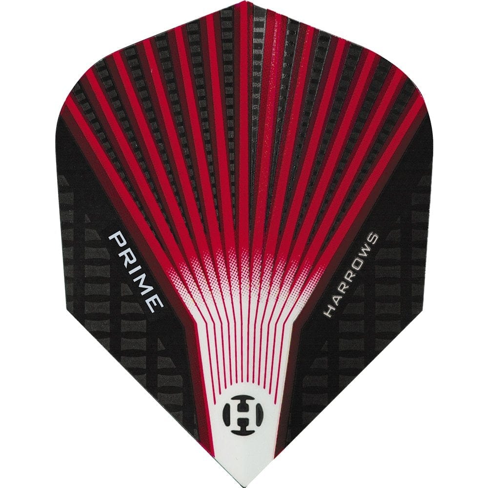 *Harrows Prime Dart Flights - No6 - Std - Fan - Red