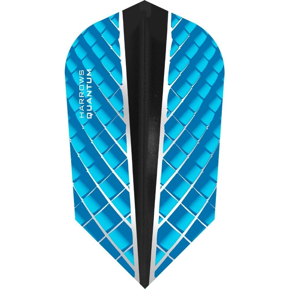 *Harrows Quantum X Dart Flights - 100 Micron - Slim Aqua