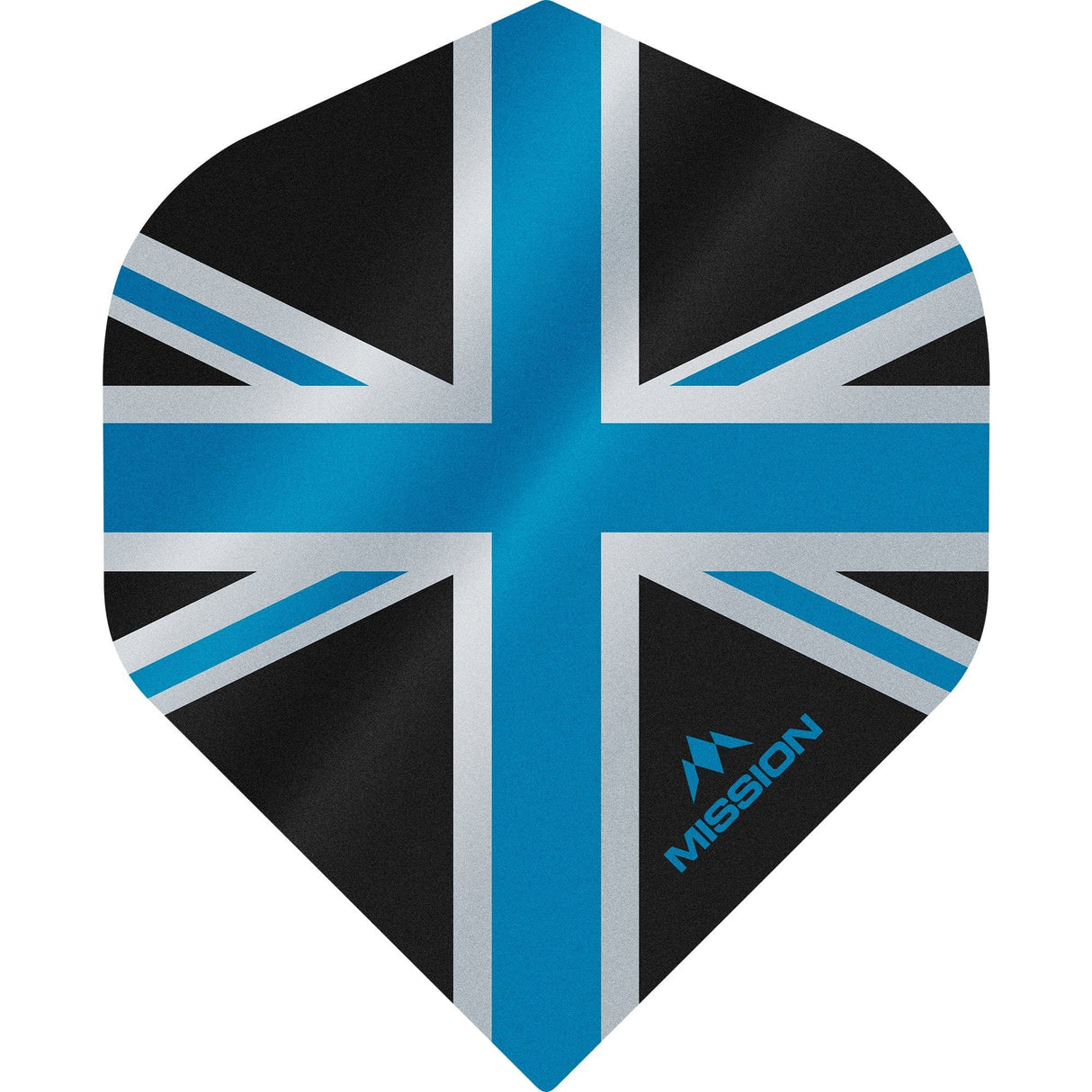 *Mission Alliance Union Jack Dart Flights - No2 - Std - Black Black Blue