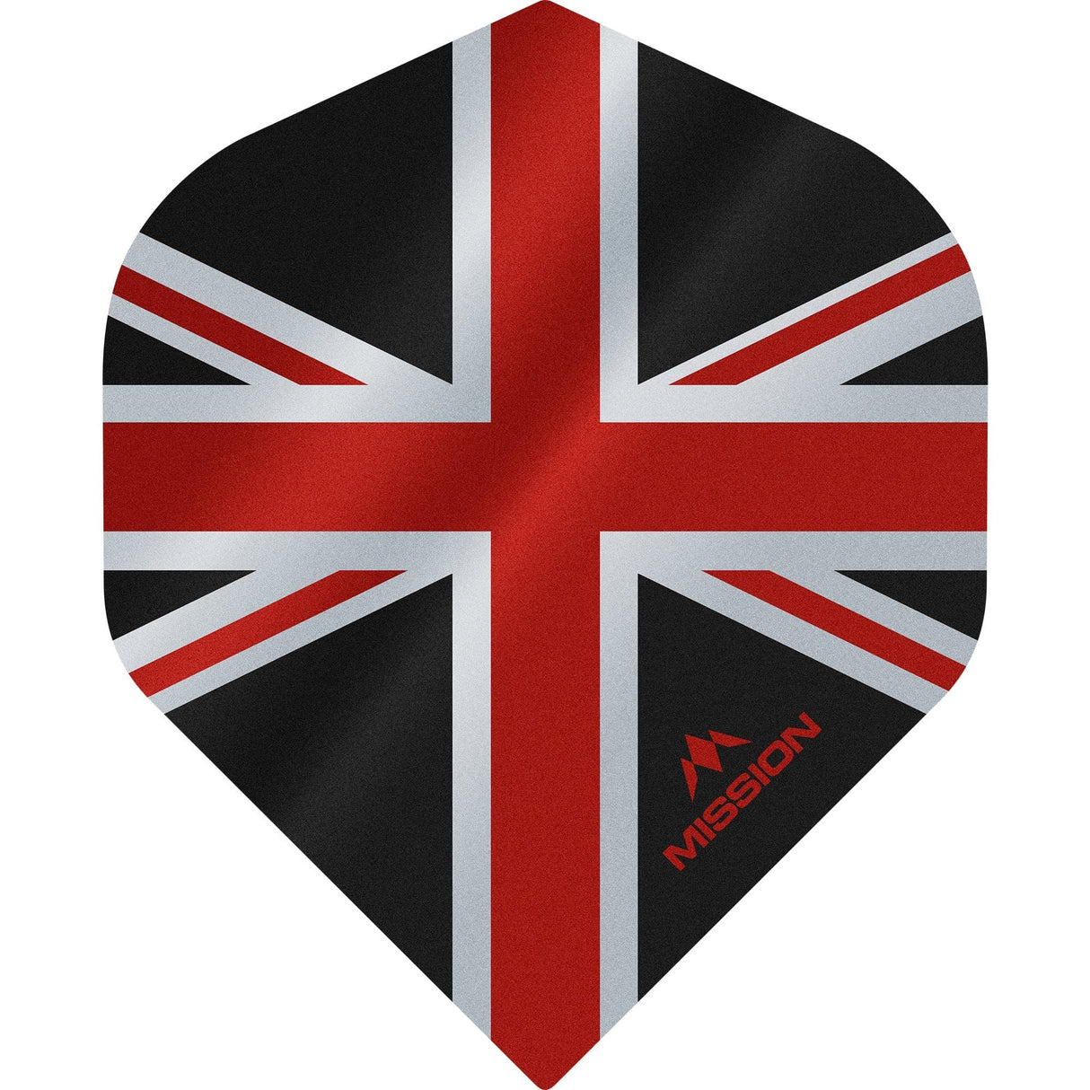 *Mission Alliance Union Jack Dart Flights - No2 - Std - Black Black Red