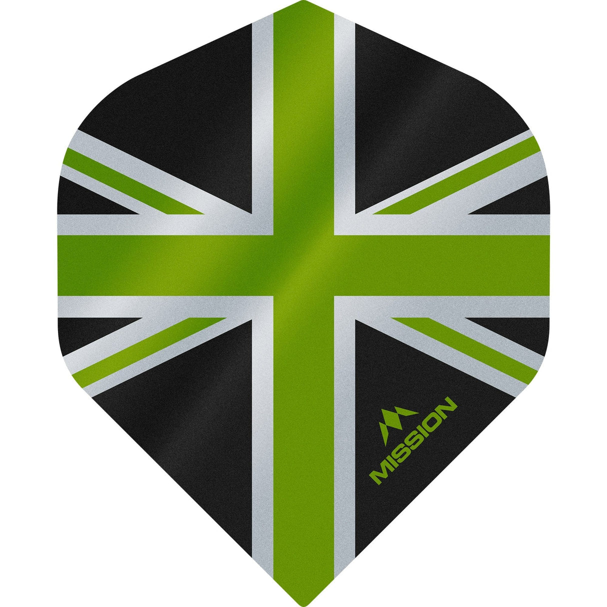 *Mission Alliance Union Jack Dart Flights - No2 - Std - Black Black Green