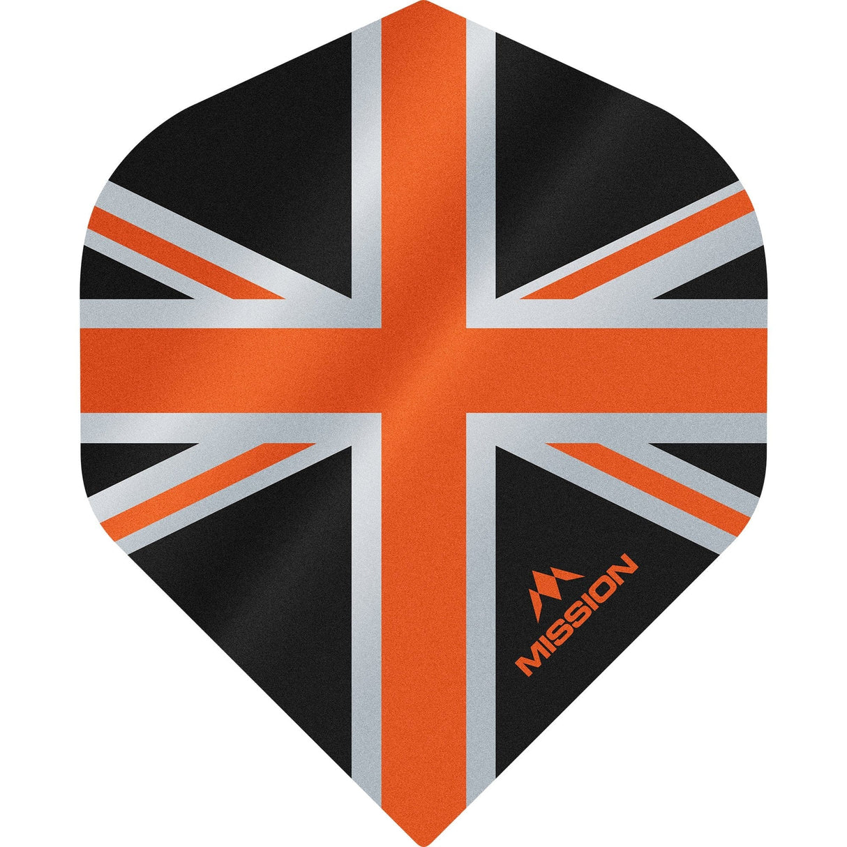 *Mission Alliance Union Jack Dart Flights - No2 - Std - Black Black Orange