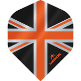 *Mission Alliance Union Jack Dart Flights - No2 - Std - Black Black Orange