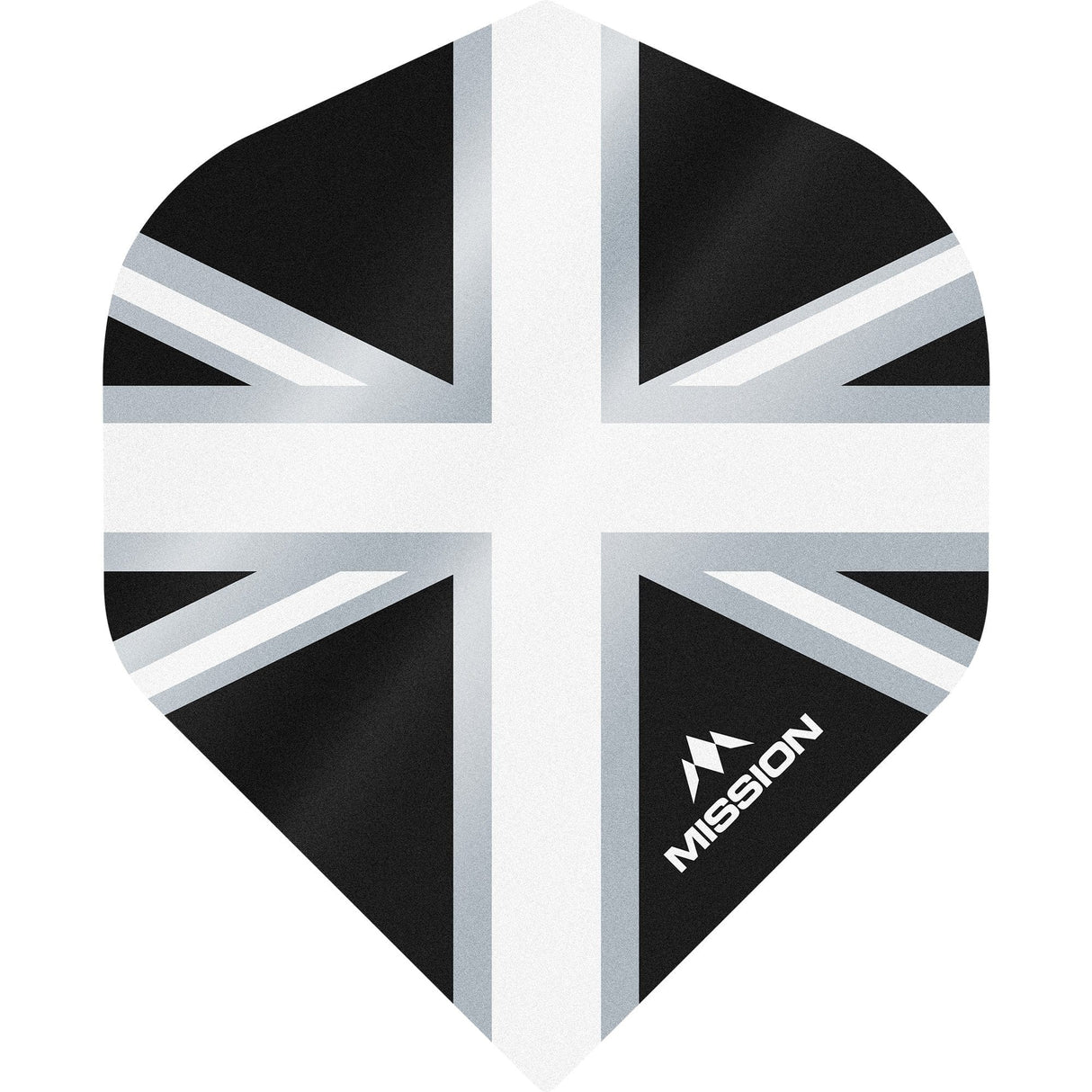 *Mission Alliance Union Jack Dart Flights - No2 - Std - Black Black White