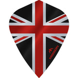 *Mission Alliance Union Jack Dart Flights - Kite - Black Black Red