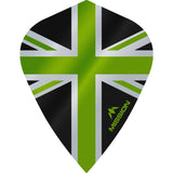 *Mission Alliance Union Jack Dart Flights - Kite - Black Black Green