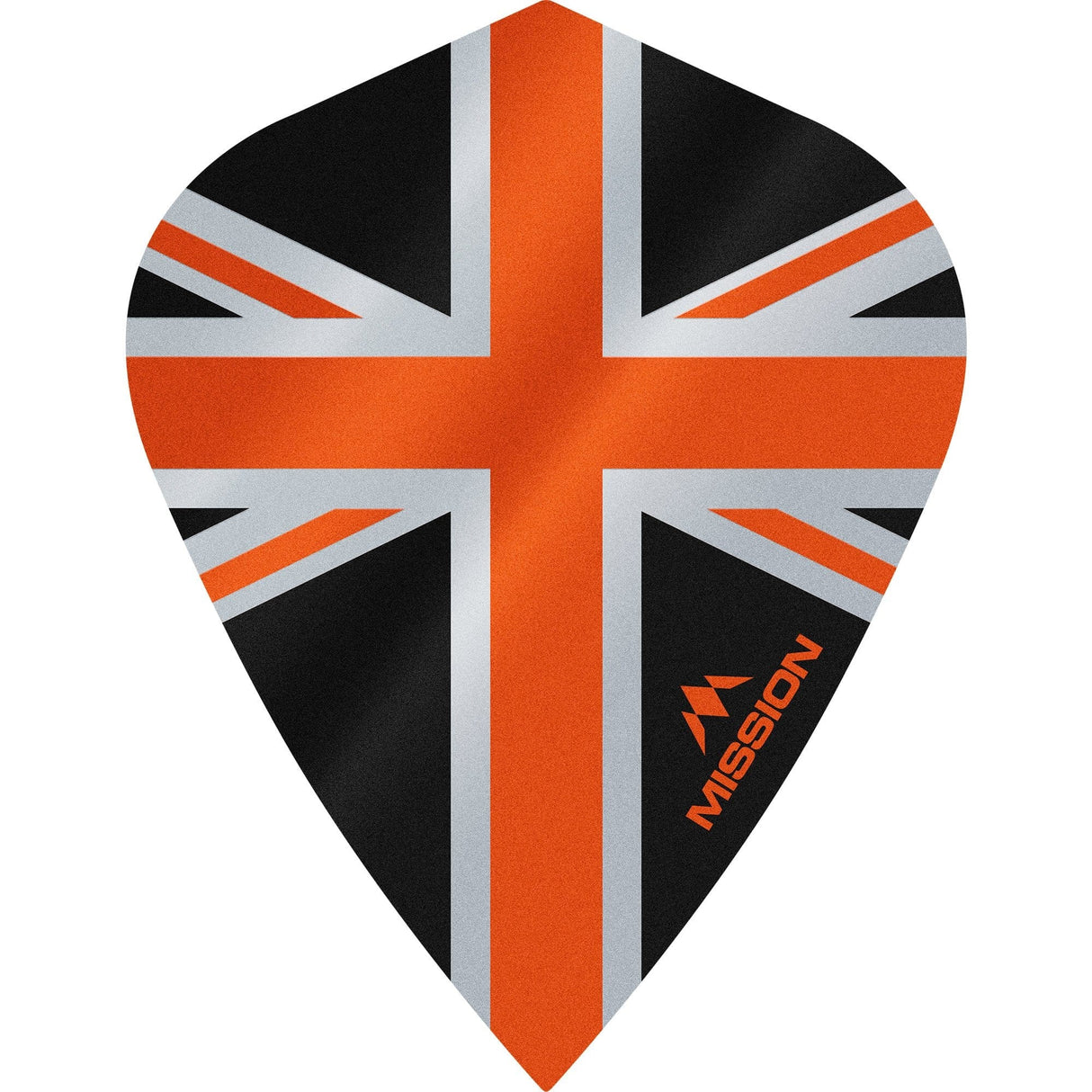 *Mission Alliance Union Jack Dart Flights - Kite - Black Black Orange