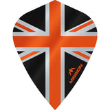 *Mission Alliance Union Jack Dart Flights - Kite - Black Black Orange