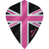 *Mission Alliance Union Jack Dart Flights - Kite - Black Black Pink
