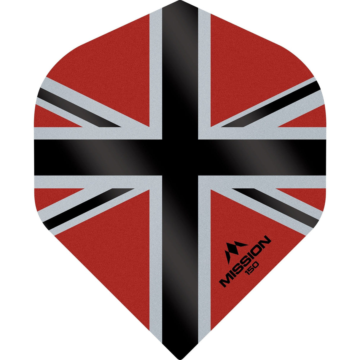 *Mission Alliance-X Union Jack Dart Flights - 150 - No2 Red Black