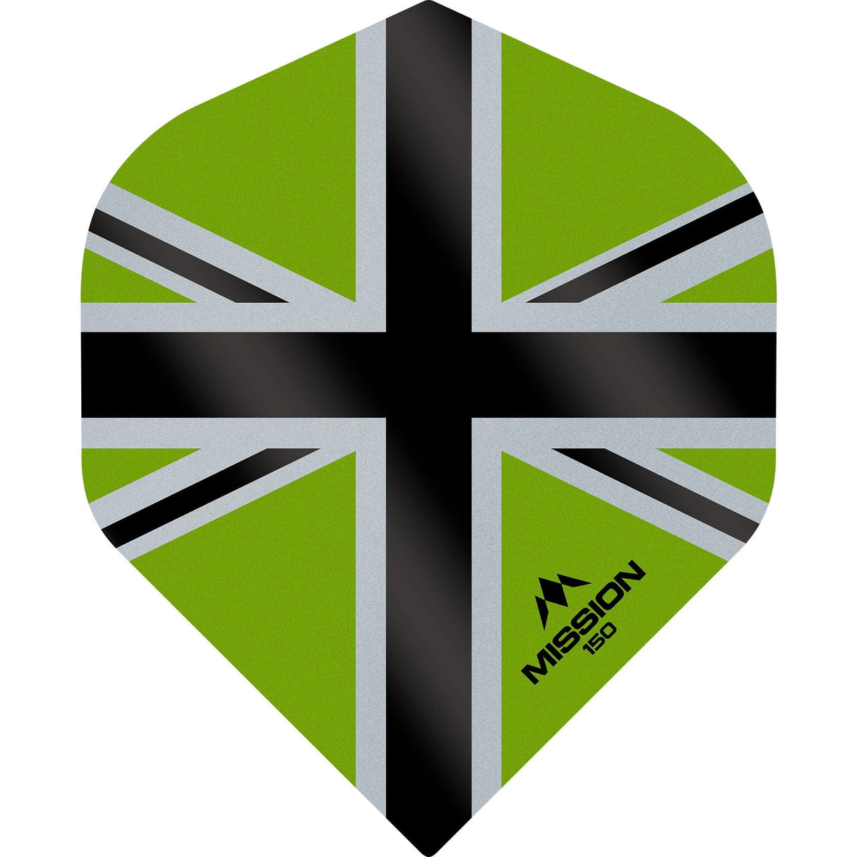 *Mission Alliance-X Union Jack Dart Flights - 150 - No2 Green Black