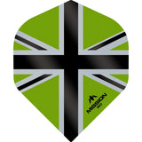 *Mission Alliance-X Union Jack Dart Flights - 150 - No2 Green Black